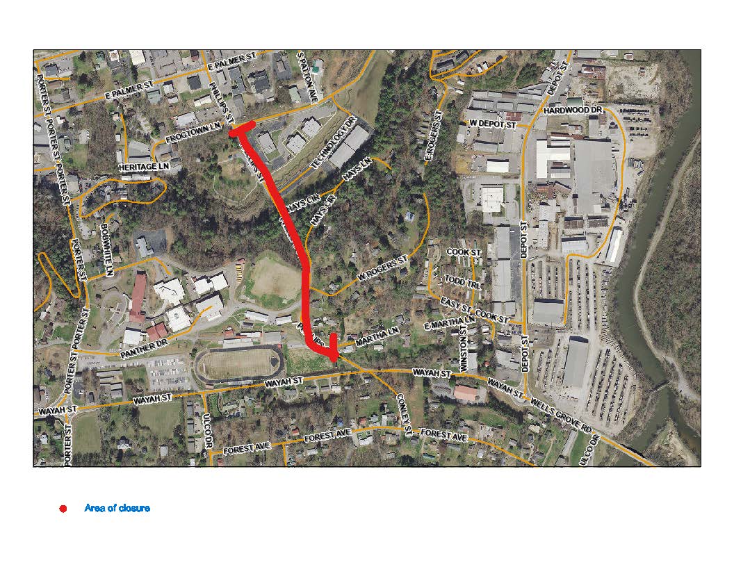 Phillips Street - Temp Closure - Sidewalks 07-09
